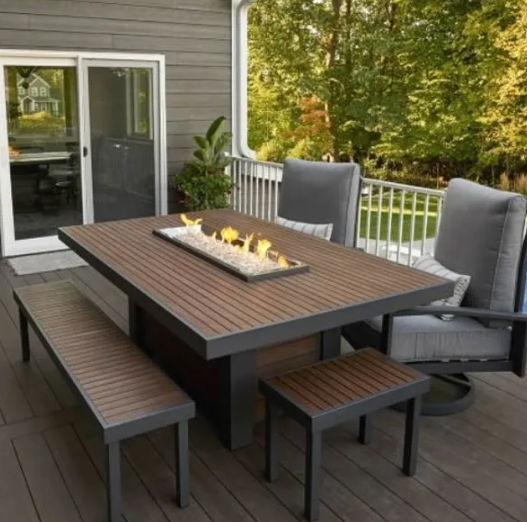 Dining Height Fire Pit Table